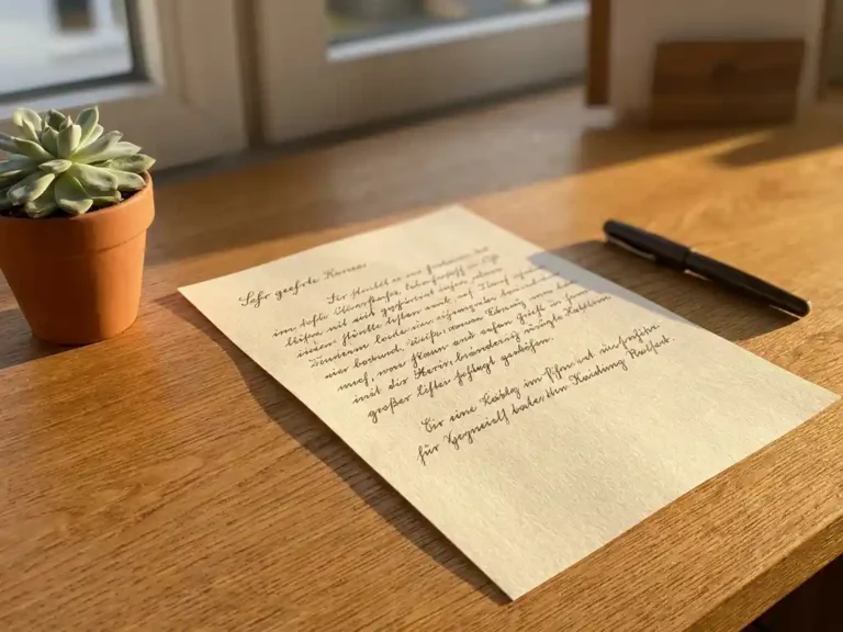 How do you communicate with a German landlord professionally?