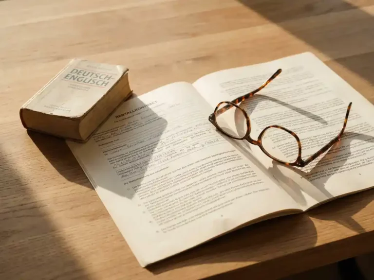 How do you understand a German rental contract before signing?