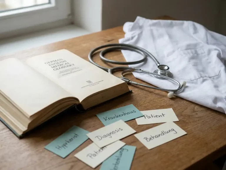 What German vocabulary do you need for healthcare as an employee?